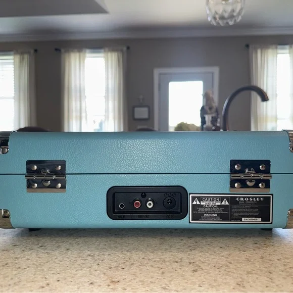 Vintage Style Blue Suitcase